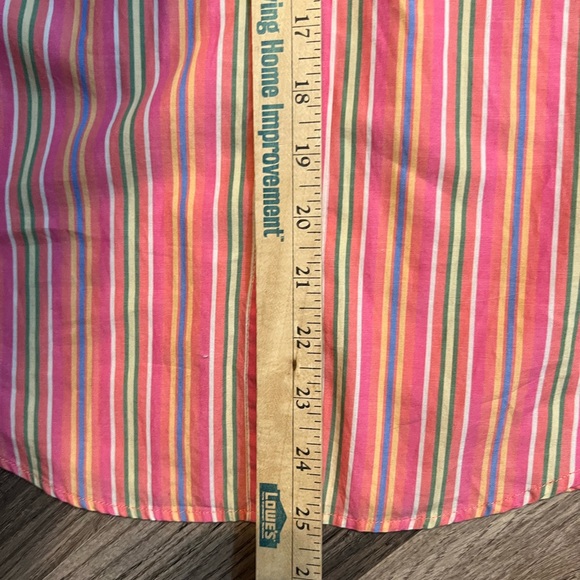Vintage 90s GAP Striped Long Sleeve Button Up Shirt Women’s Cotton Sz L Preppy - Picture 9 of 9